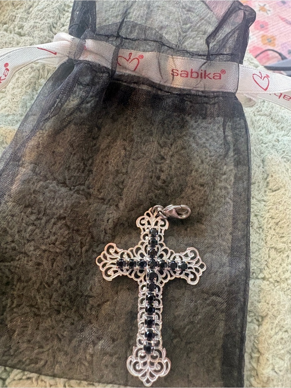 Sabika “Optimism” Filigree Cross Pendant from the Summer 2013 (S13) collection